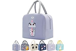 Boys and Girls Kids Lunch Bag, Panda Lunch Bag for Kids Girls