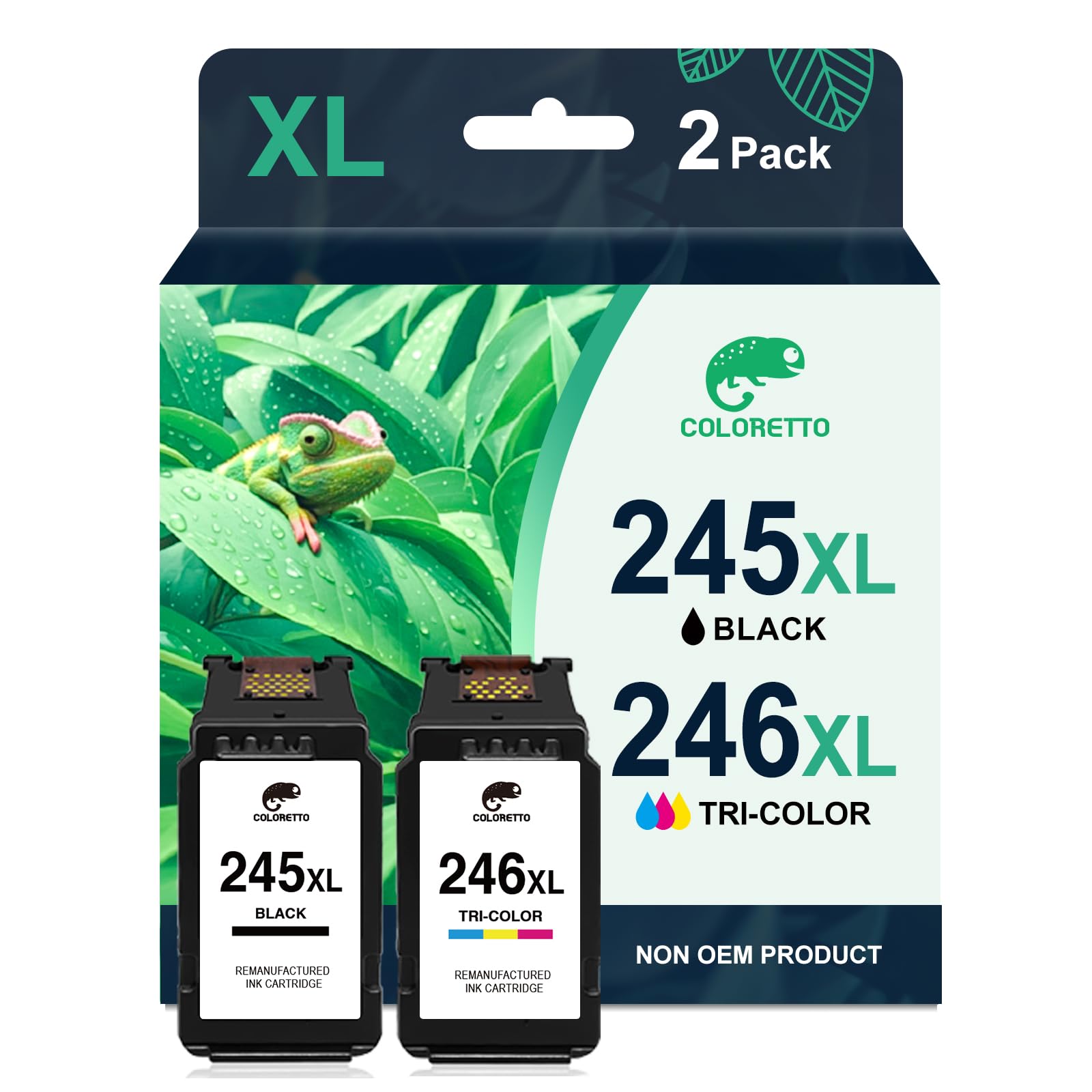 Coloretto 245xl Ink Cartridge Replacement For Canon 245xl 246xl