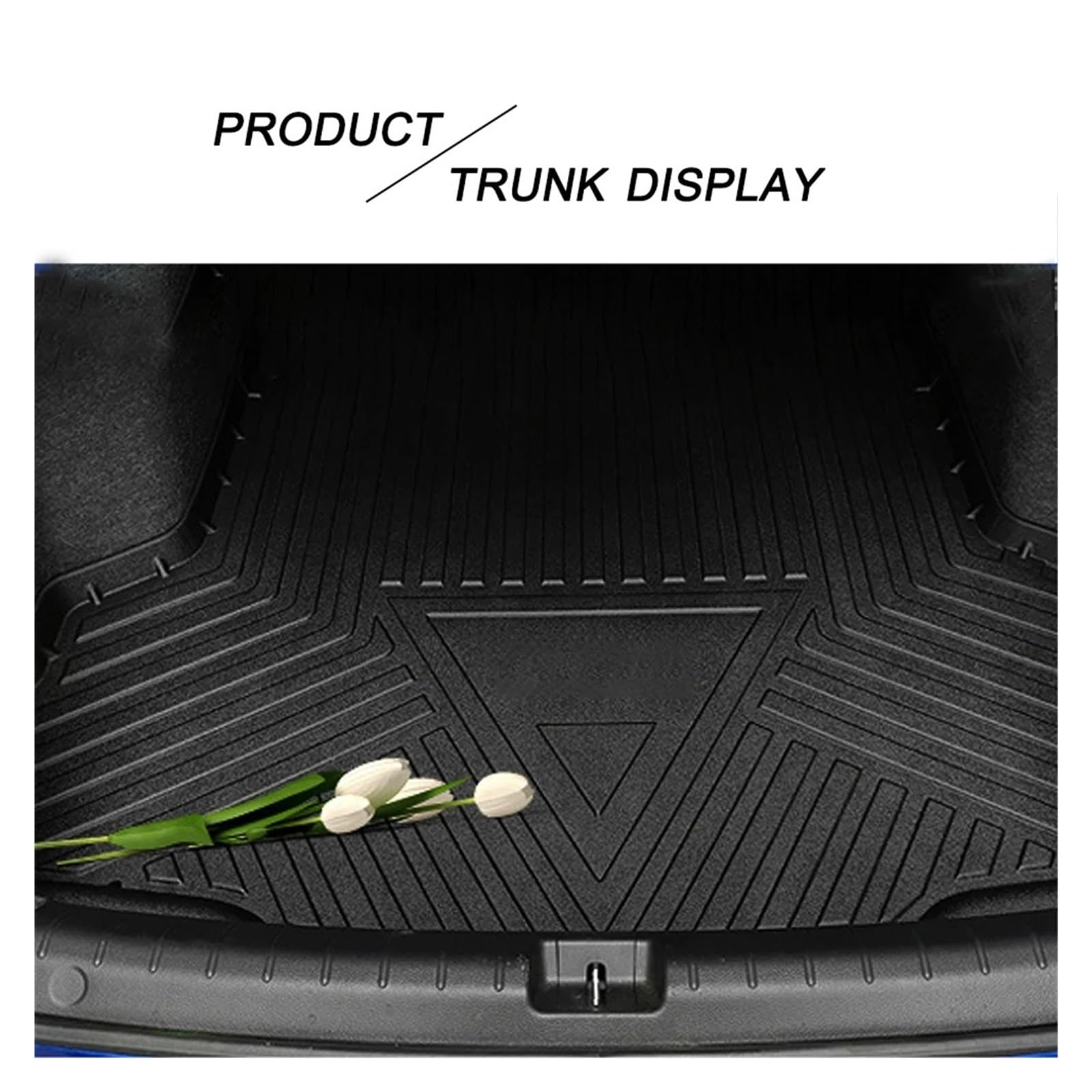 Auto-Kofferraum-Matten Für Cadillac CT4 CT5 CT6 2016-2022 wasserdichte Schutz Liner Stamm Pad Fach Gummi Matte TPE Auto Lagerung Box Hinten