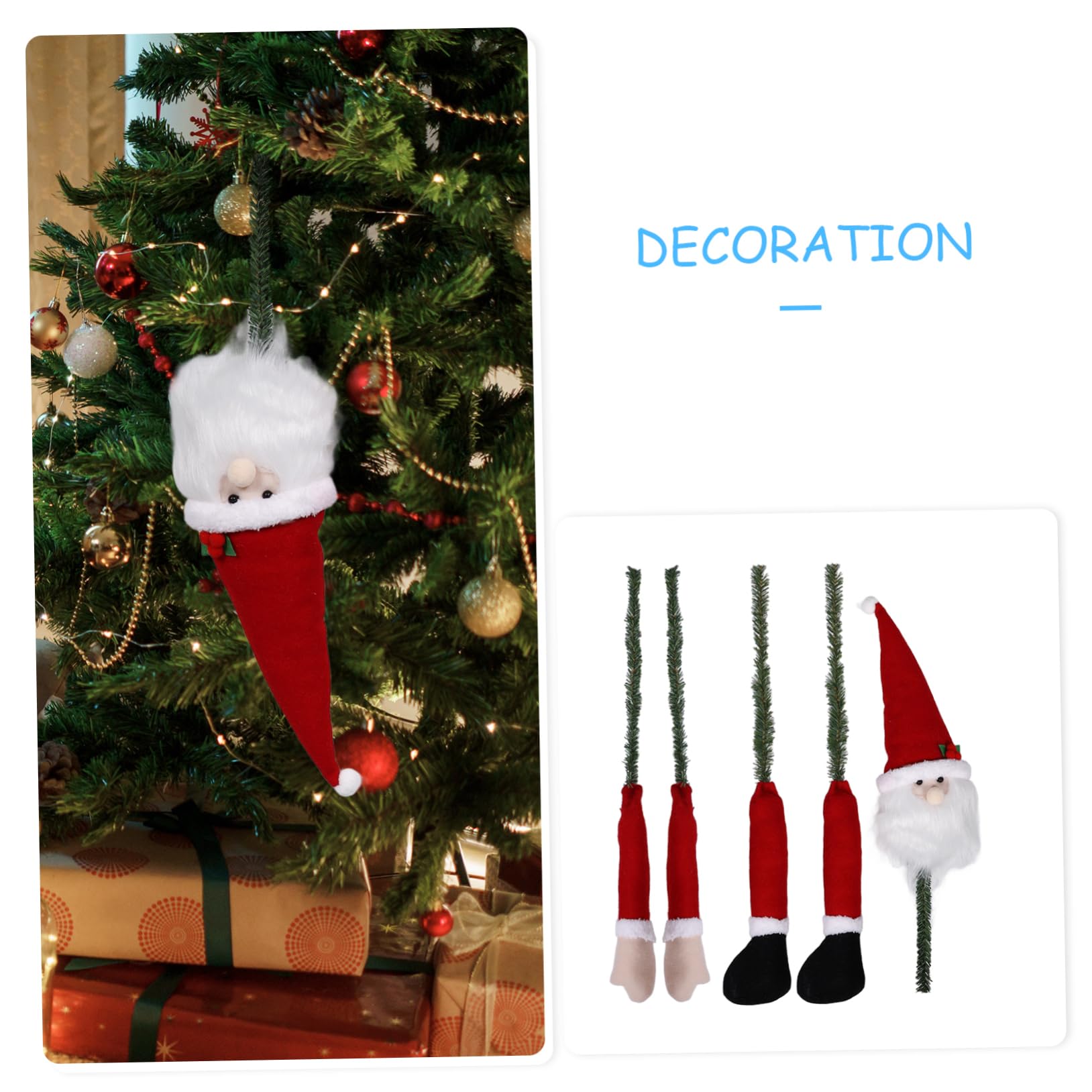 Muñeca Abrazadora del Árbol De Navidad Creativa Adornos Colgantes De Peluche para Árbol De Navidad Decoración Colgante para Fiesta De