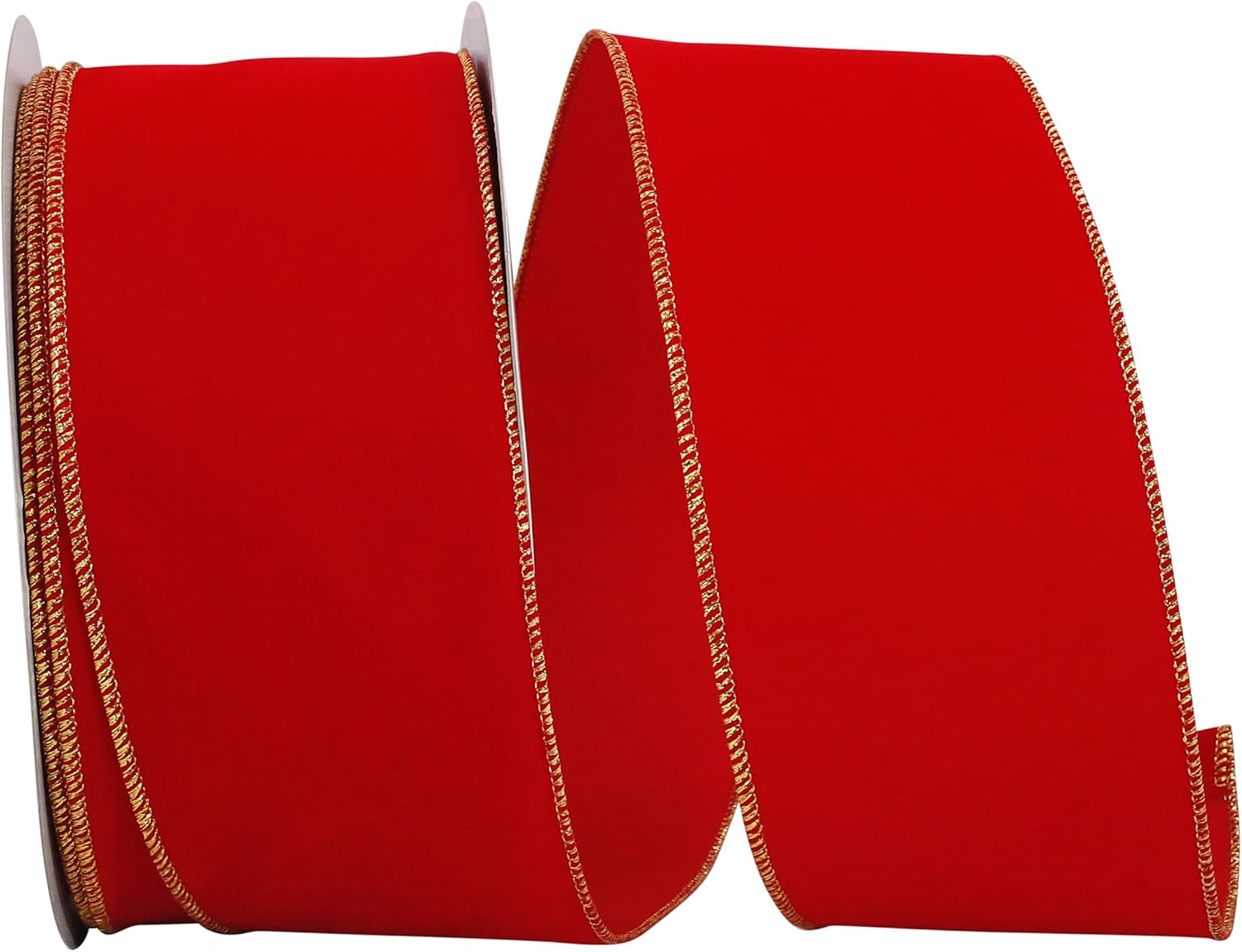 Reliant Ribbon 92270W-994-10K リボン 4インチ&times;50ヤード レッド/ゴールド