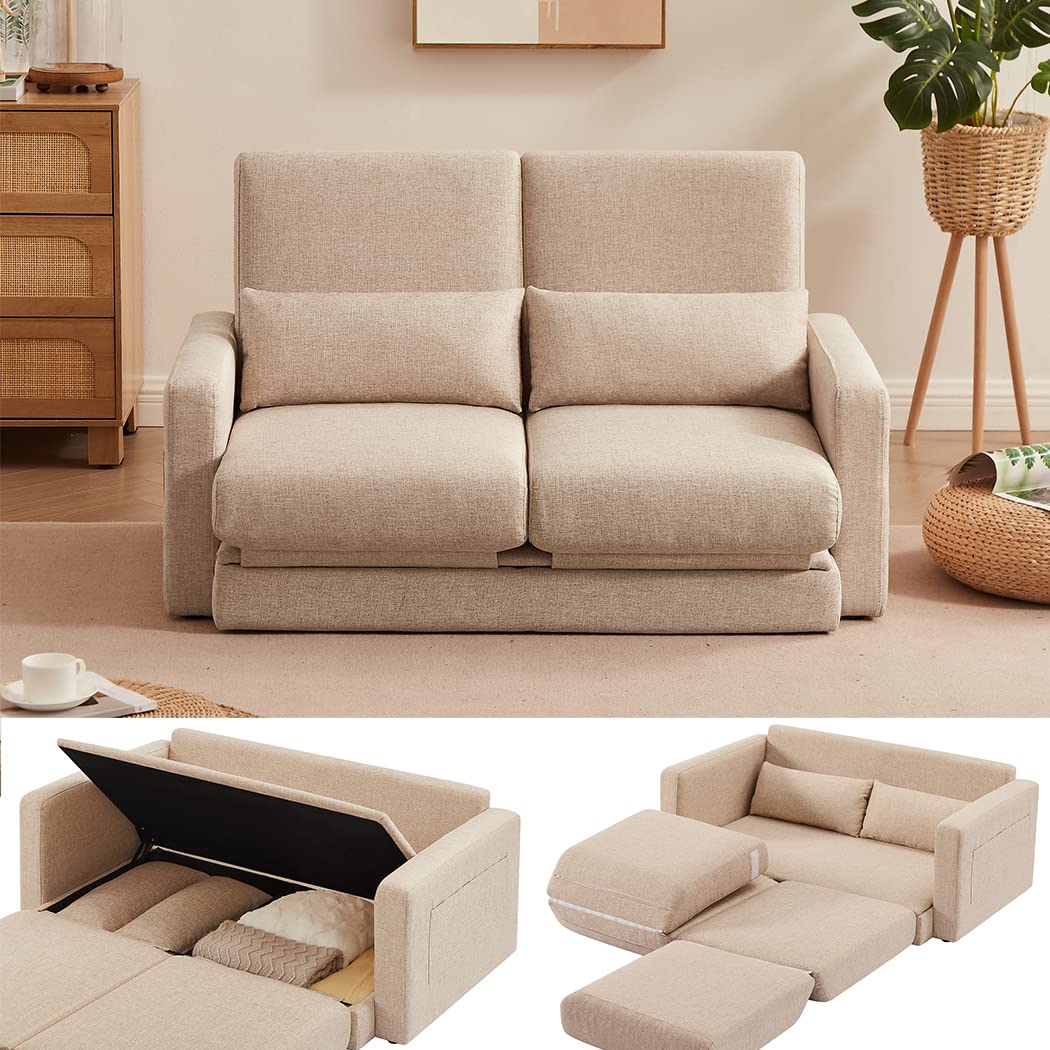 Amazon｜PEFEK ソファーベッド ソファー 2人掛け ローソファー 座椅子