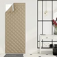 Vista 9 de NICETOWN Cortina de puerta con aislamiento térmico para interiores y exteriores, bloqueador de corrientes de aire de 26 x 78 pulgadas de grosor