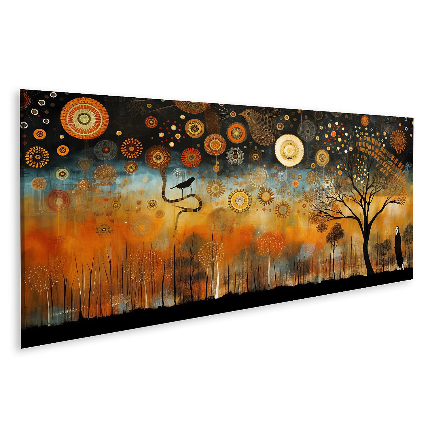 Tableaux sur toile art aborigène premium avec cadre en bois - 5