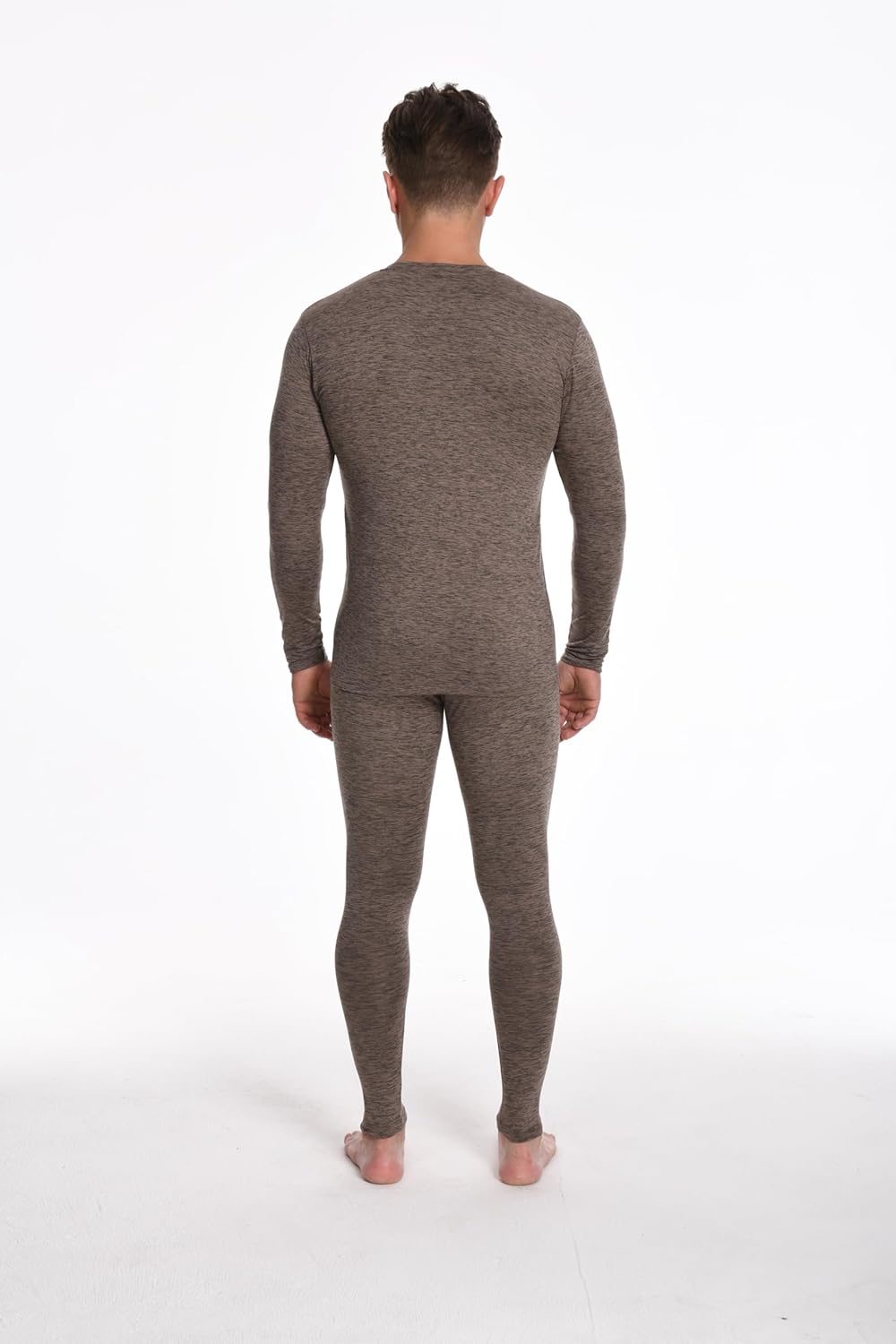 Men's Thermal Underwear Set Mid-Weight Brushed Lined Warm Base Layer Soft & Stretchy Indoor Outdoor Activities R06 - Image 2