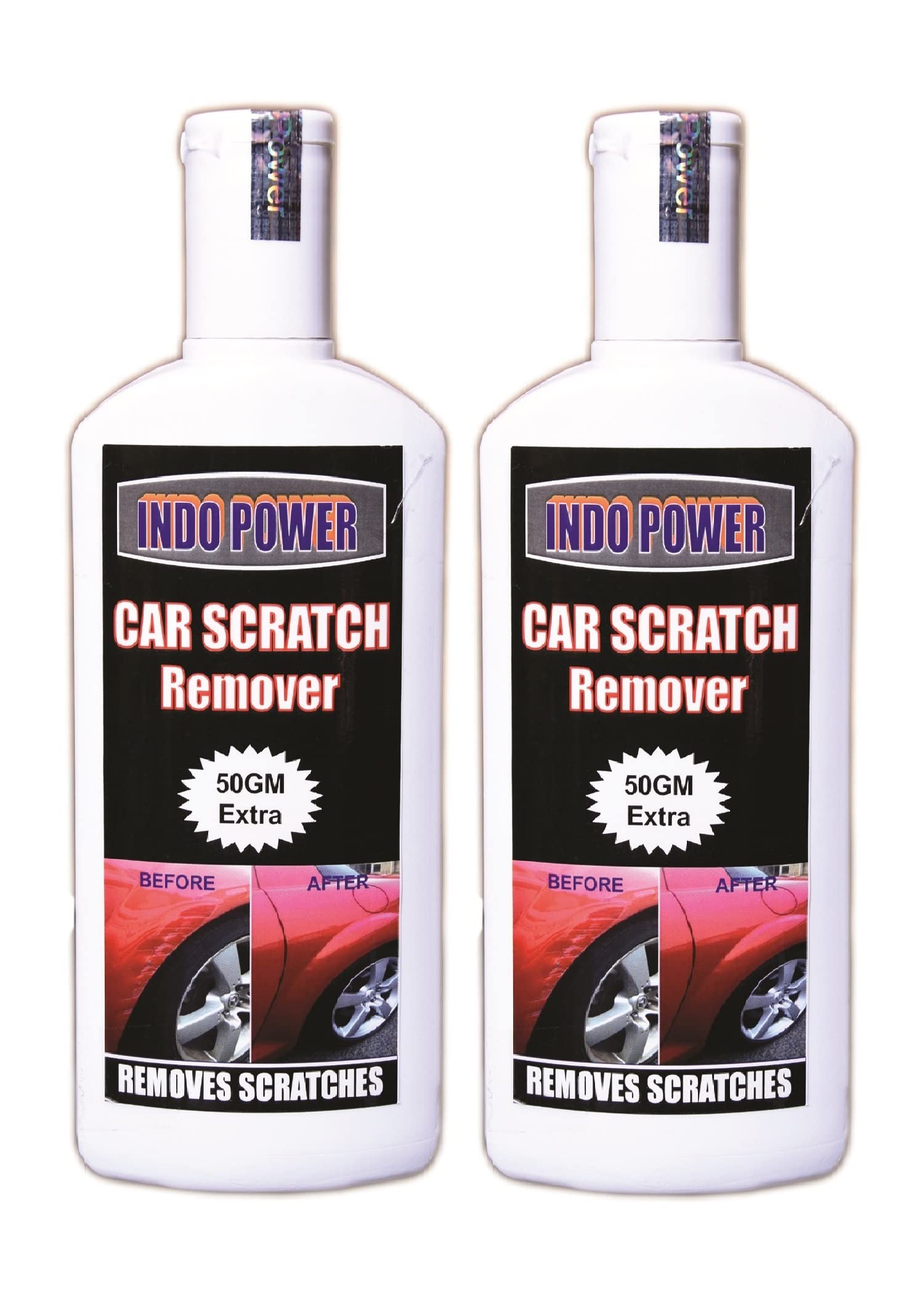 INDOPOWER® R1435- CAR Scratch Remover (2pc x200gm). All Colour Car & Bike Scratch Remover Advanced formula Rubbing Compound (Not for Dent & Deep Scratches).