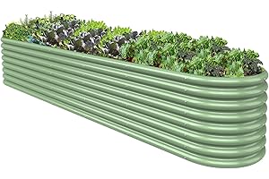 BTDVR 10FT(L)×2FT(W)×1.5FT(H) Raised Garden Bed Outdoor For Vegetable