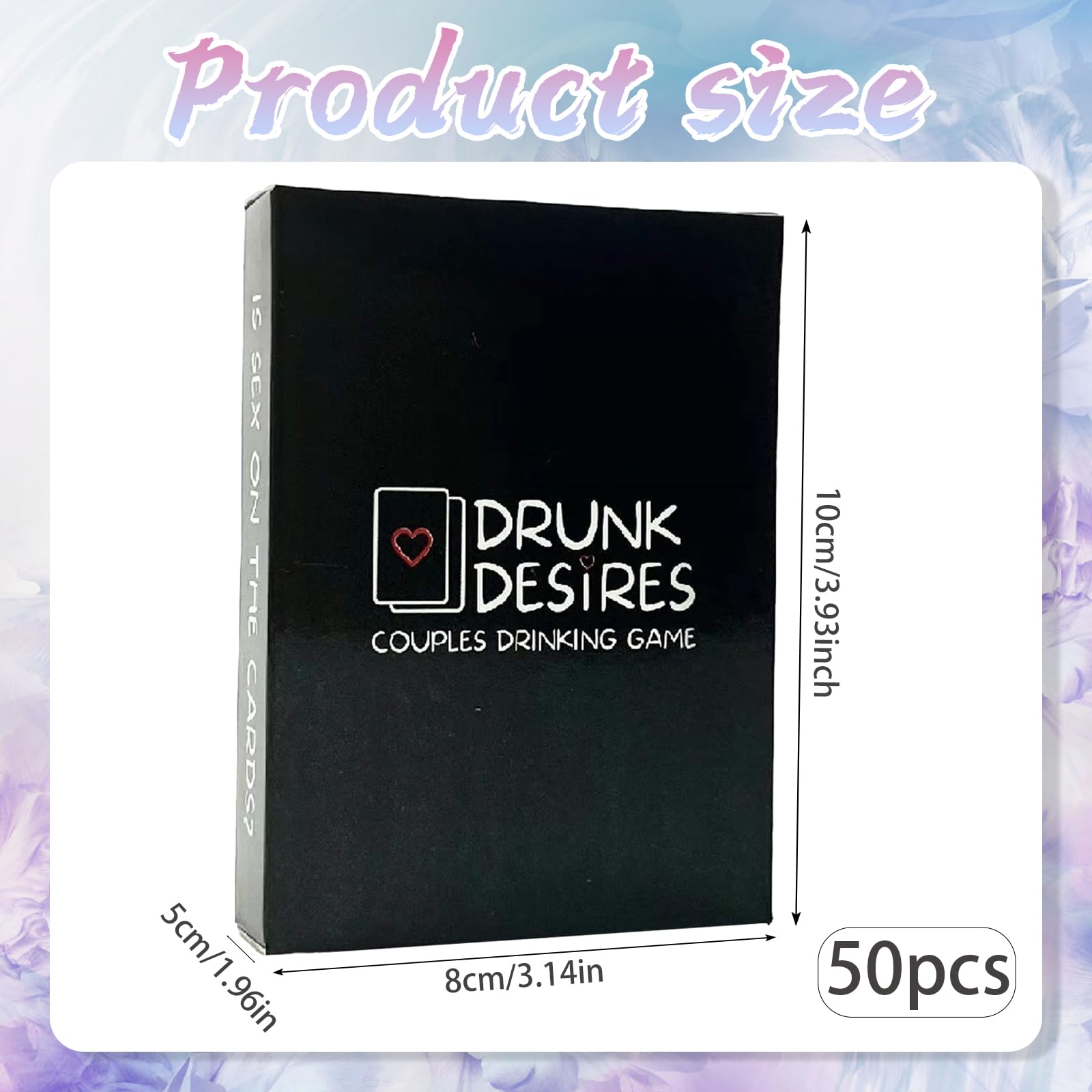 GZGRYTRC Conversation Games, Love Games for Date Night Ideas 50 PCS Talk Desires Card Game, Card Games - Image 2
