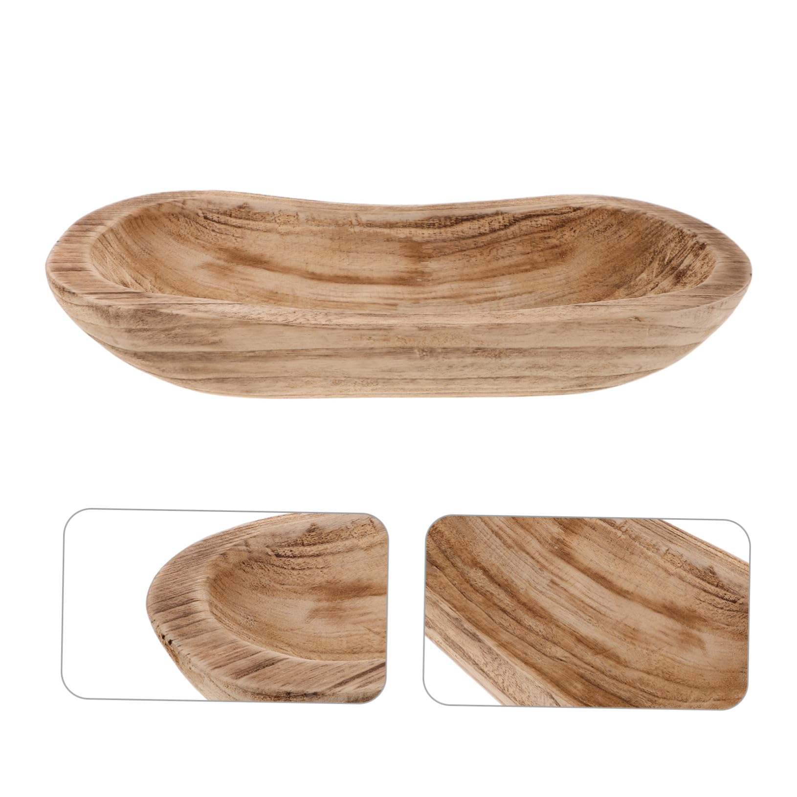 STOBAZA Bandeja de Madera para Velas Estilo Rustico Candelabro Decorativo para Mesa para Decoracion de Comedor Velas