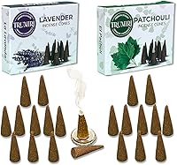 Vista 206 de TRUMIRI Incense Cones - Combo Pack of 20 Cone Incense - 10 Nag Champa + 10 Palo Santo - Insence Cones - Incense Cones Scented - Cone Incense Scents