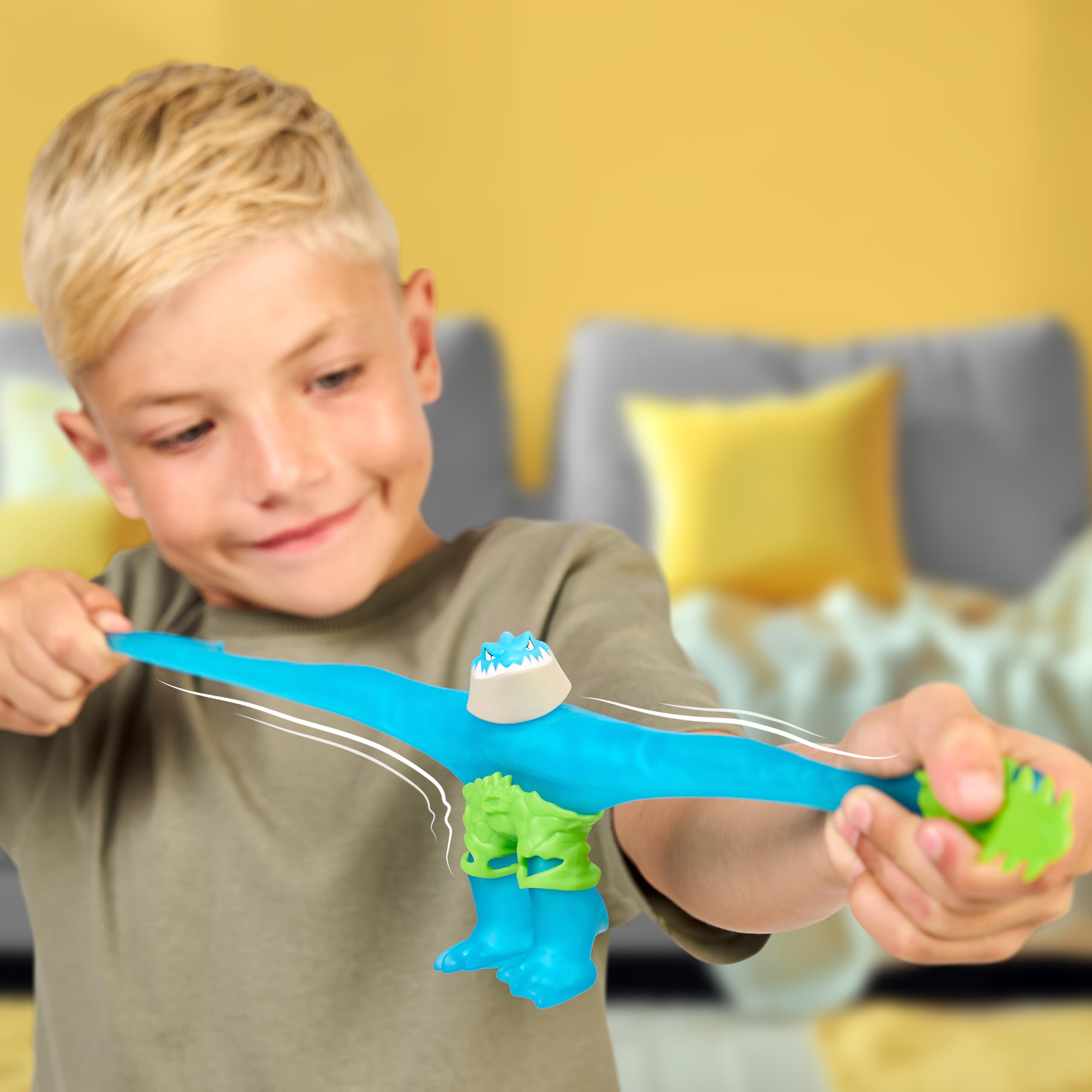 Heroes of Goo Jit Zu - Action figure Trash - Blue/Green - Meteor Madness stretchable toy figure for children 4+