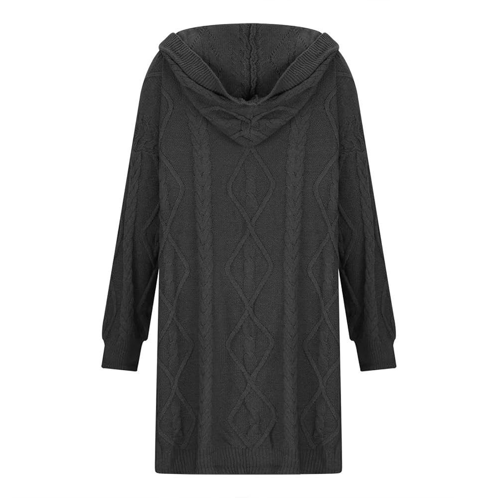 Akklian Women's Hooded Cardigan Sweaters Fall 2023 Long