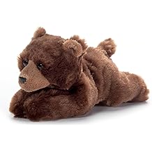 The Petting Zoo Brown Bear Stuffed Animal Plushie, Gifts for Kids, Scoopz Wildlife Animals, Bear Panda Plush Toy, 8 inches