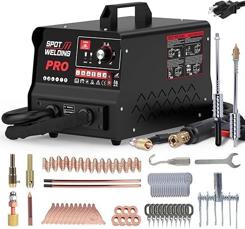 AM PRO - Kit de extractor de abolladuras para soldador por puntos, 110 V, 3500 W, 4200 A, máquina de soldadura automática con 5 modos de soldadura,