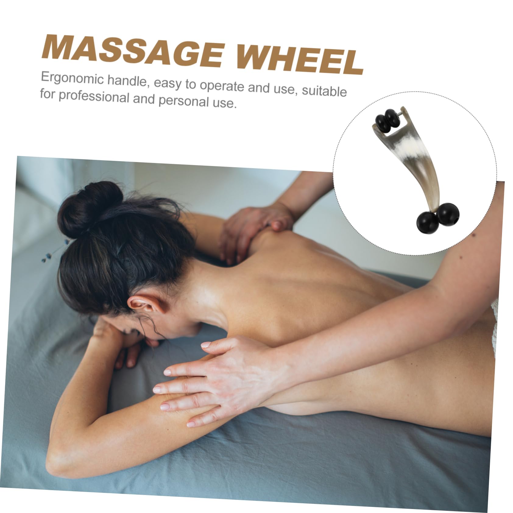 Beavorty 3stücke Horn Massage Wheel Ergonomischer Massage Roller Für Gezielte Muskelentspannung Und Durchblutungsförderung Für Zuhause Und Unterwegs