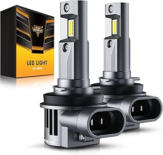 Auxbeam 2023 Q20 Series H11 H9 H8 LED Headlight Bulb, 600% Brighter 90W LED Bulb, 22,000LM 6500K Conversion Kit, Canbus Ready, 55000Hrs Lifespan, Halogen Replacement, Pack of 2