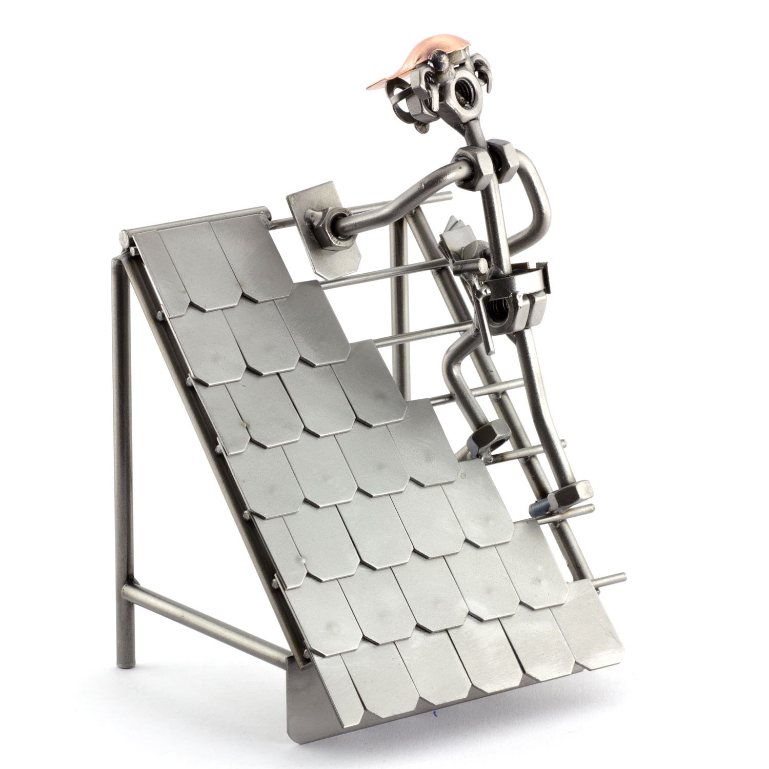 Steelman24 I Nuts and bolts sculpture Roofer I Handmade ornaments I Made in Germany I I Metal figurine
