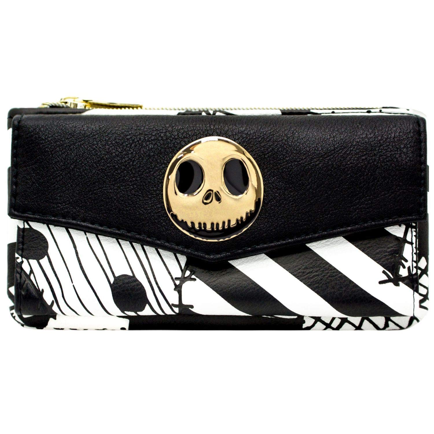 Nightmare Before Christmas Patchwork Noir Portefeuille