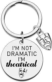 Theater Gifts for Women Men Musical Theater Gifts for Theaters Lovers Kids Music Teachers Students Actor Actress Director Best Theatre Mask Presents Prom Gift for Women Men
