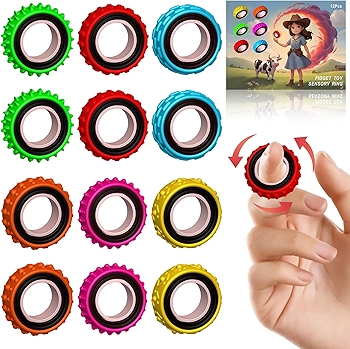 感官指环静静玩具儿童减压缓解压力手指旋转指环