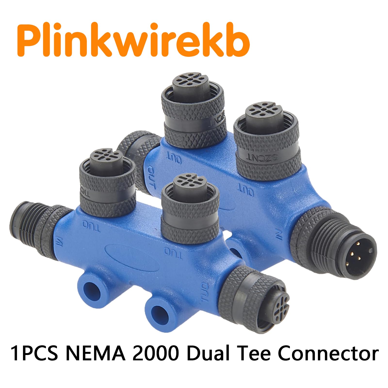 Kit de inicio NMEA 2000 certificado para red NEMA 2K para Lowrance, Simrad y Garmin, cables base NMEA 2000 de calidad marina, cables de derivación, tés y terminadores, 6 piezas