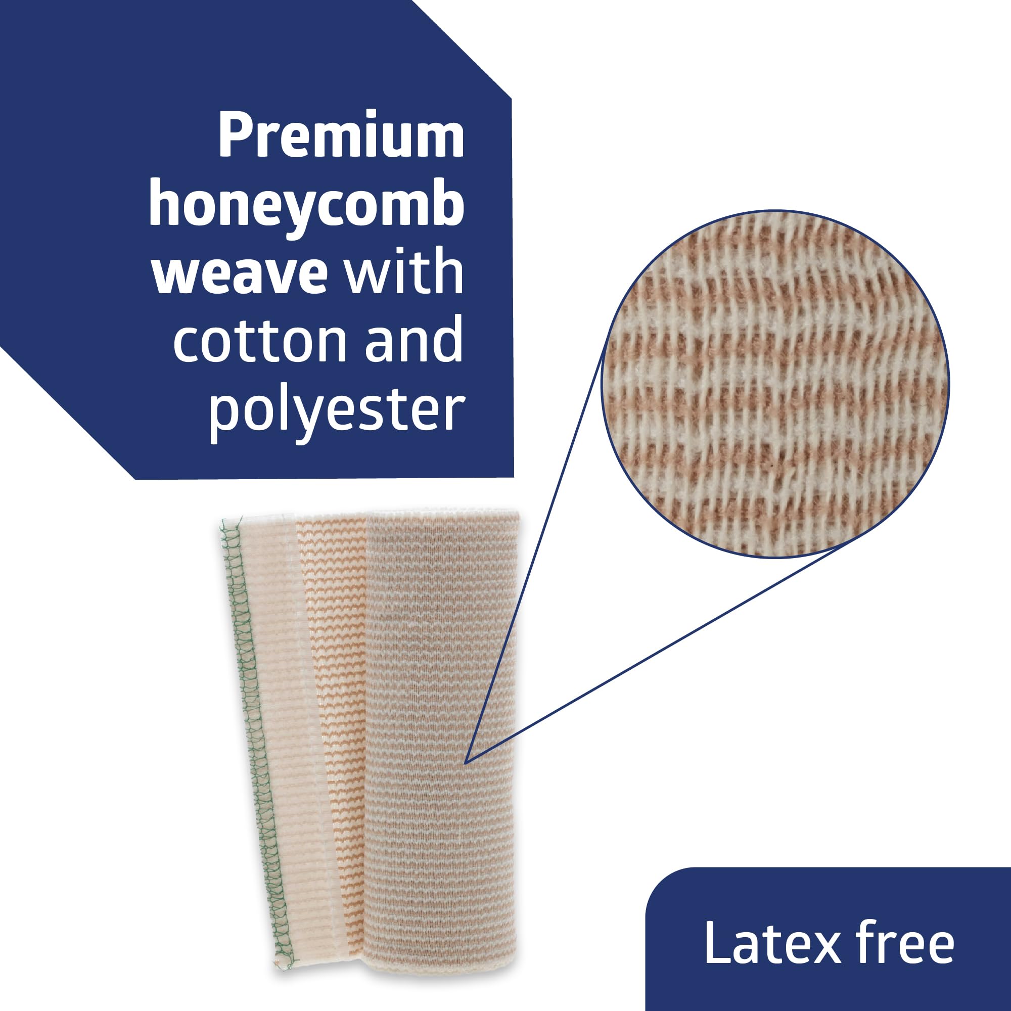Medline Non-Sterile Matrix Elastic Bandages with Self-Closure, Stretched, 6" x 5 yd. (15.2 cm x 4.6 m), Ideal for Wound Care, Pack of 1 — Amazon image 2