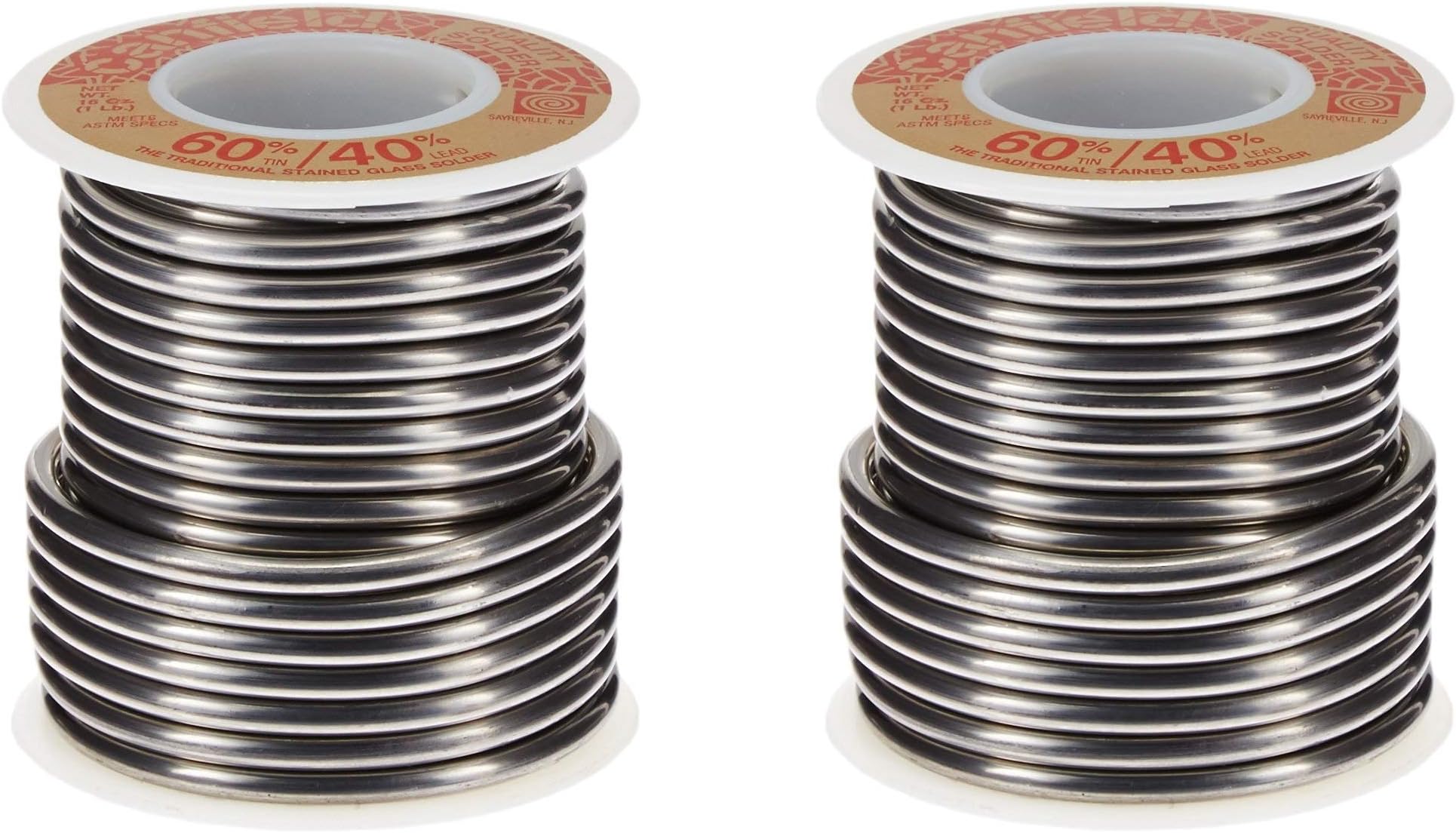 Canfield 60/40 solder for stained glass (Two Pack)