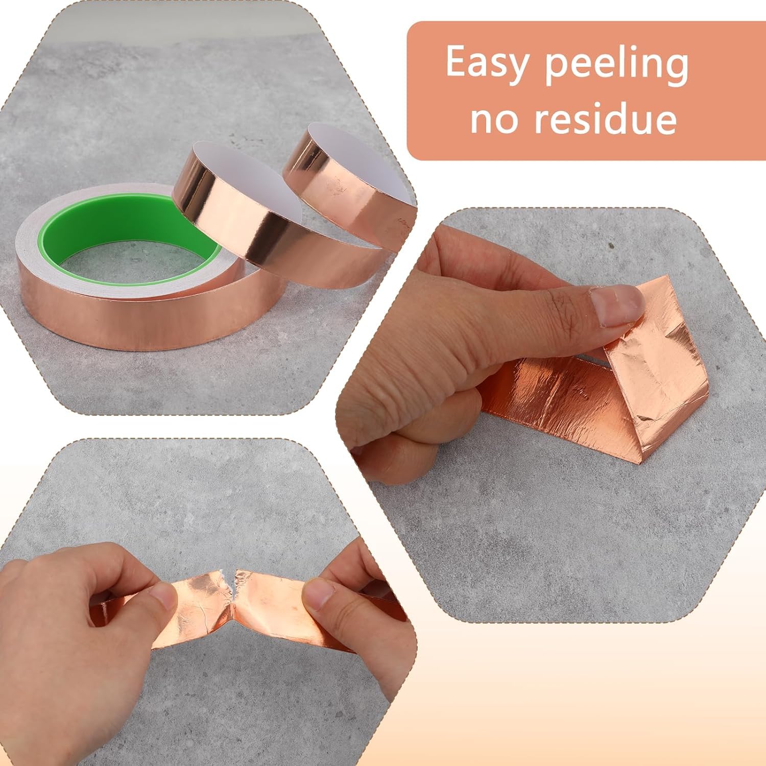 2 Piezas Cinta de Cobre contra Caracoles, Cintas Cobre Repelentes Babosas y Caracoles Cinta De Cobre Autoadhesiva Eficaz Protección Contra Caracoles para Jardines Y Plantas (40mmx20m+10mmx20m)