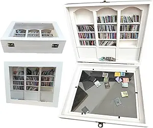 Anxiety Bookshelf,Contains 200 Pcs Mini Books Models,9.8 x 7.8 x 2.6 inches,Mini Bookshelf for Shake Away Your Anxiety,Anxiety Bookshelf Mini Books,Home Room Living Bookshelf Decor