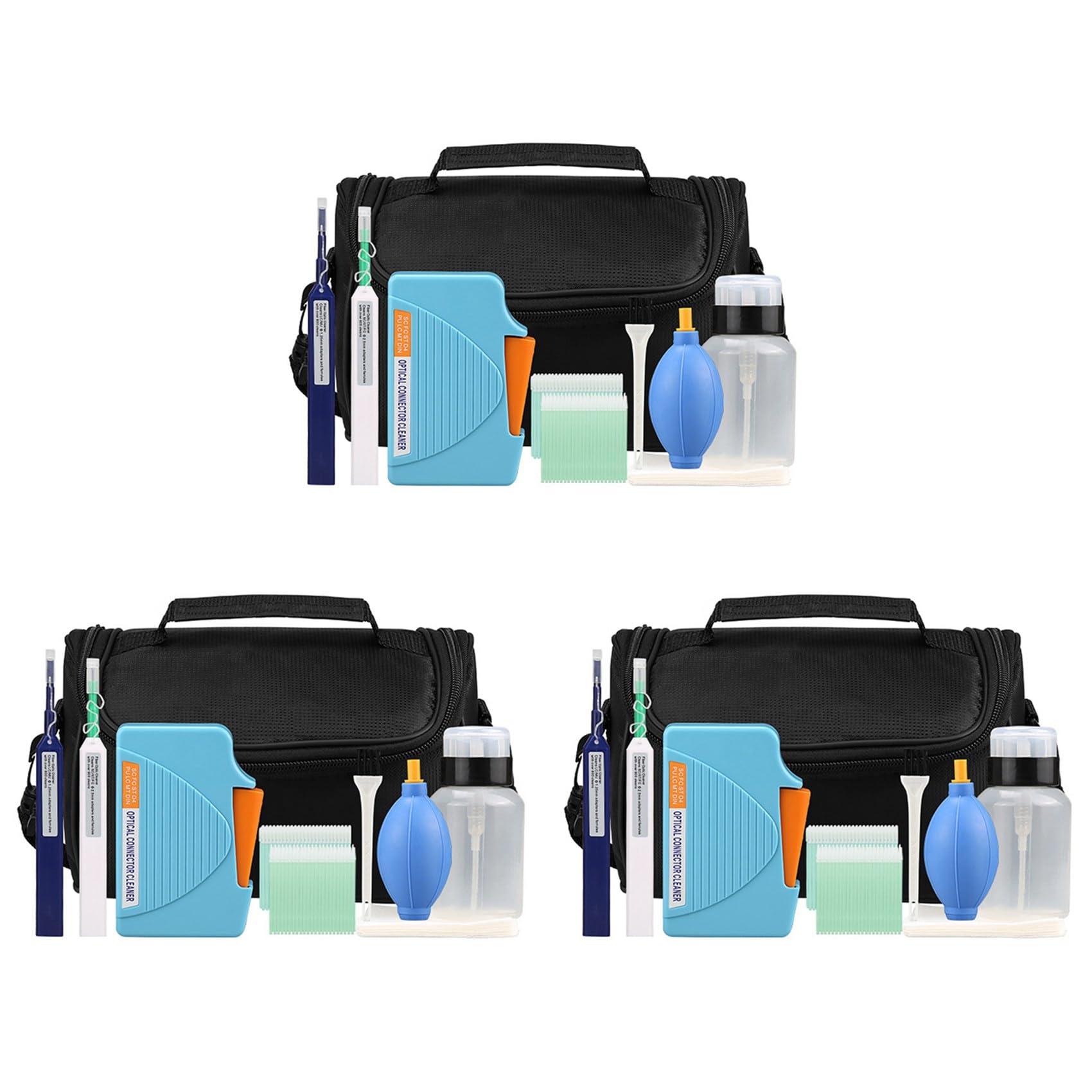 Kit de nettoyage de fibre optique 30 pièces avec cartouche de nettoyage en fibre optique pour connecteur LC