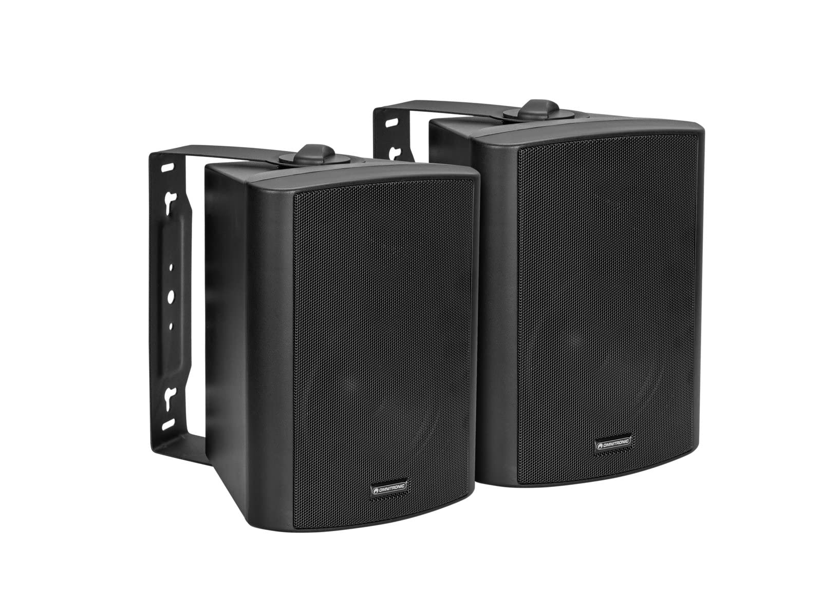 OMNITRONIC ALP-5A Aktives Lautsprecherset schwarz | Aktives 2-Wege-Lautsprechersystem mit 5"-Tieftönern und 2 x 30 W Leistung