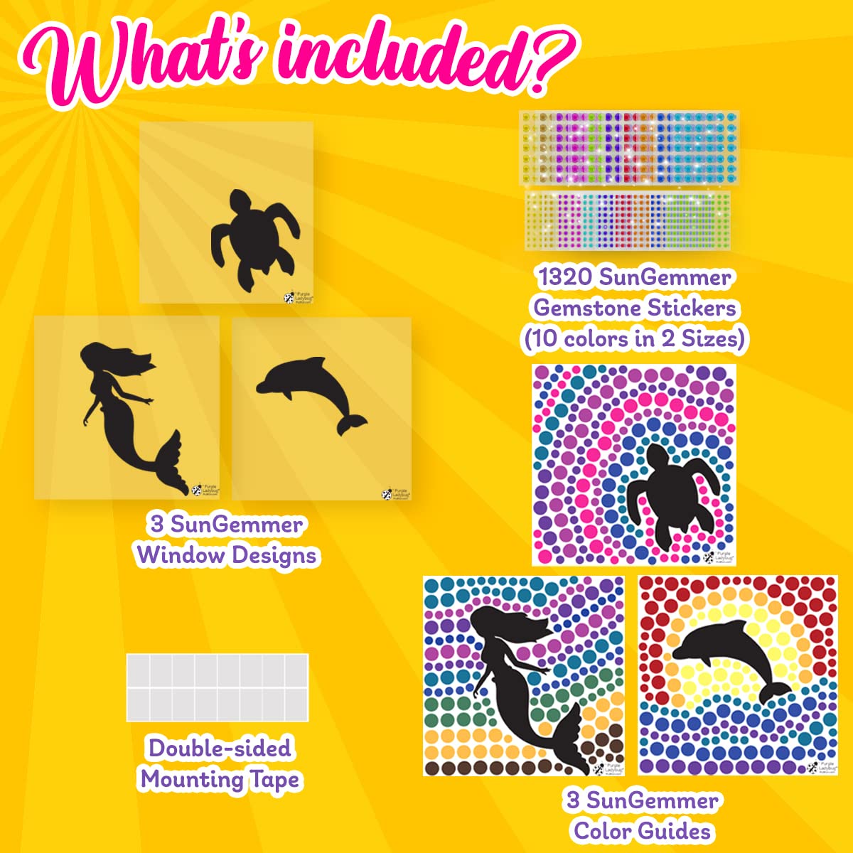 Buy SunGemmers Suncatcher Gem Art Kits for Kids Ages 6 + Diamond