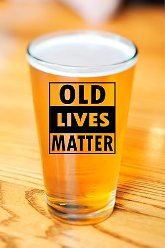 Miniatura 2 de Old Lives Matter - Vaso de cerveza  Regalos divertidos para hombres, papá, marido o abuelo  Regalo de jubilación, regalo de cumpleaños (40, 50, 60,