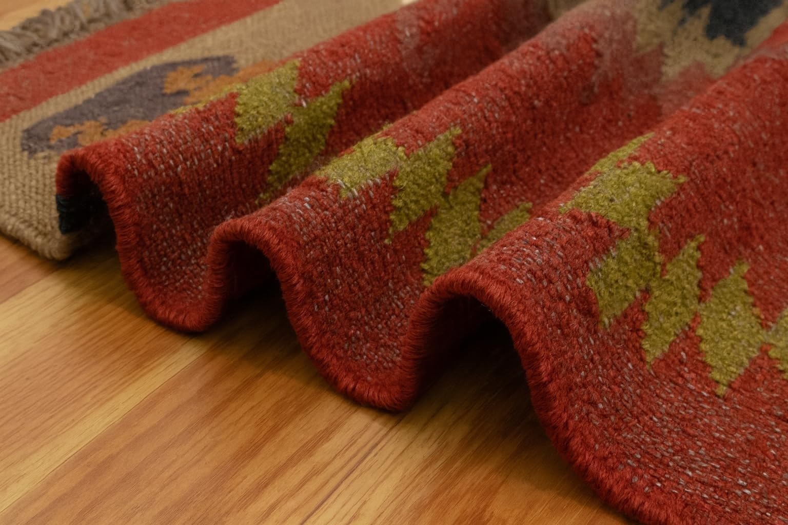 Tapis moderne en laine et jute - Naturel et respectueux de l'environnement, durable et élégant pour salon, chambre à coucher, couloir, 75 x 450 cm
