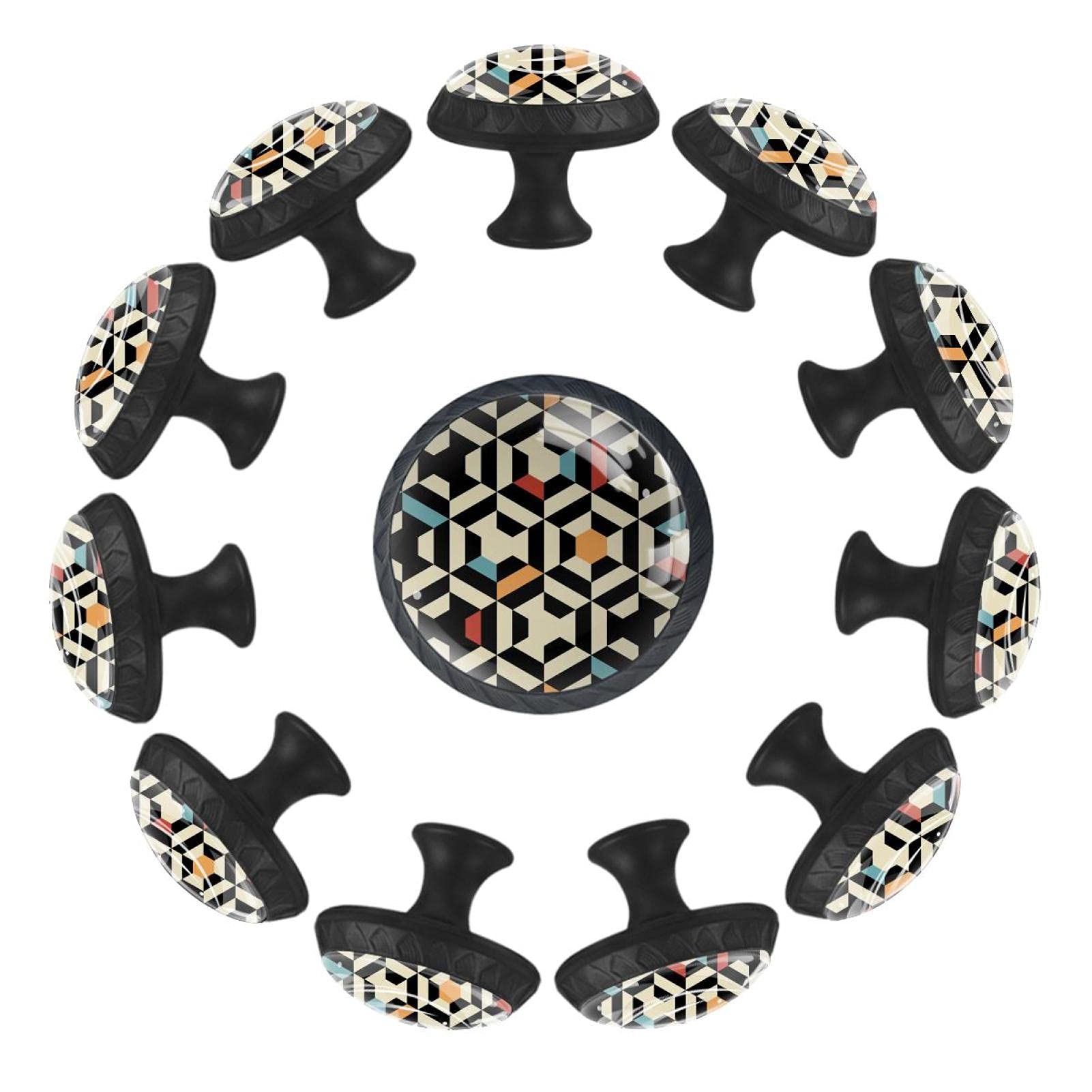 Boutons de tiroir géométriques haut de gamme 35 mm pour mobilier chic