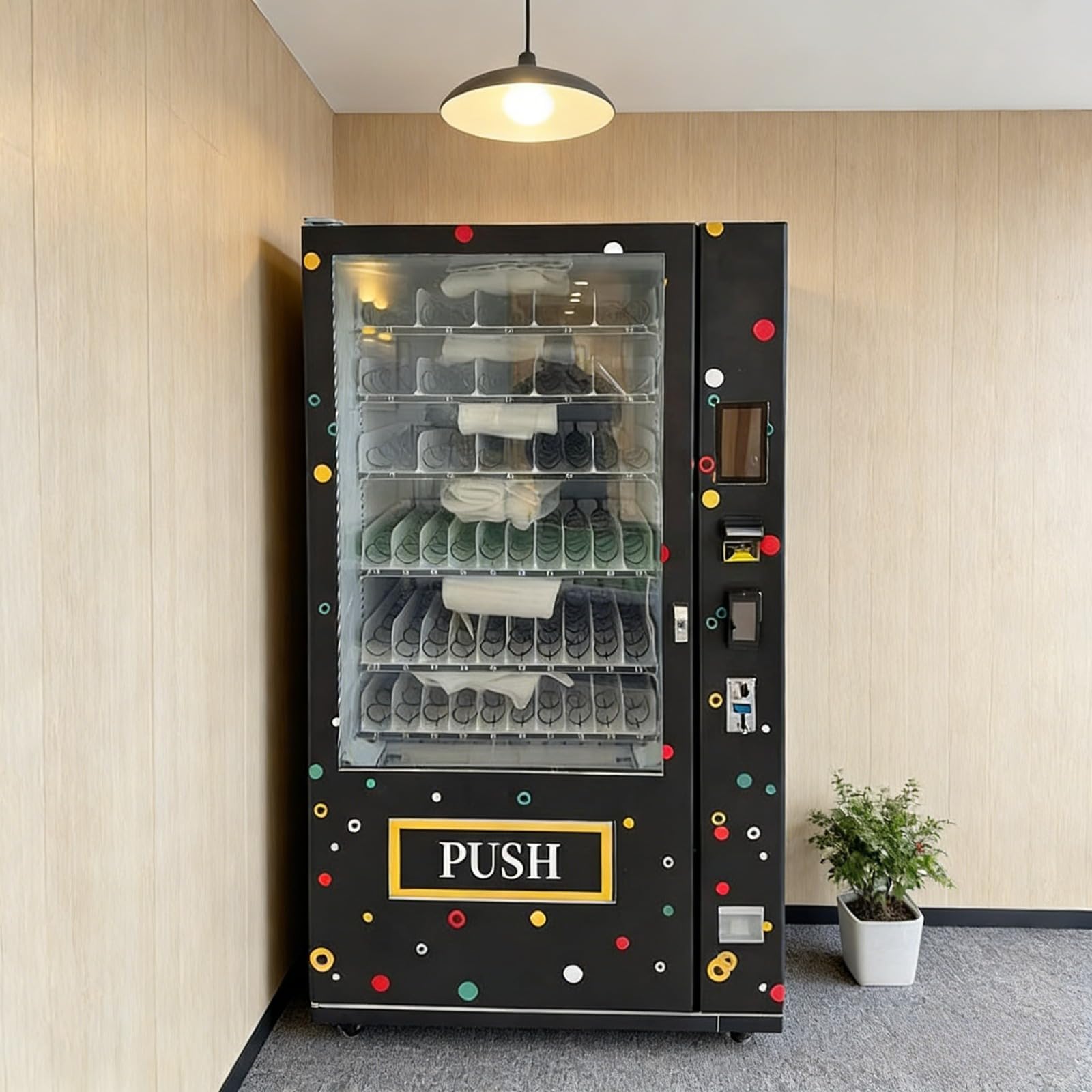 Commercial Snack Drink Vending Machine for Sale, Automatic Combo Vending Machine for Small Business Operation with Large Capacity for Office School Snack and Beverage