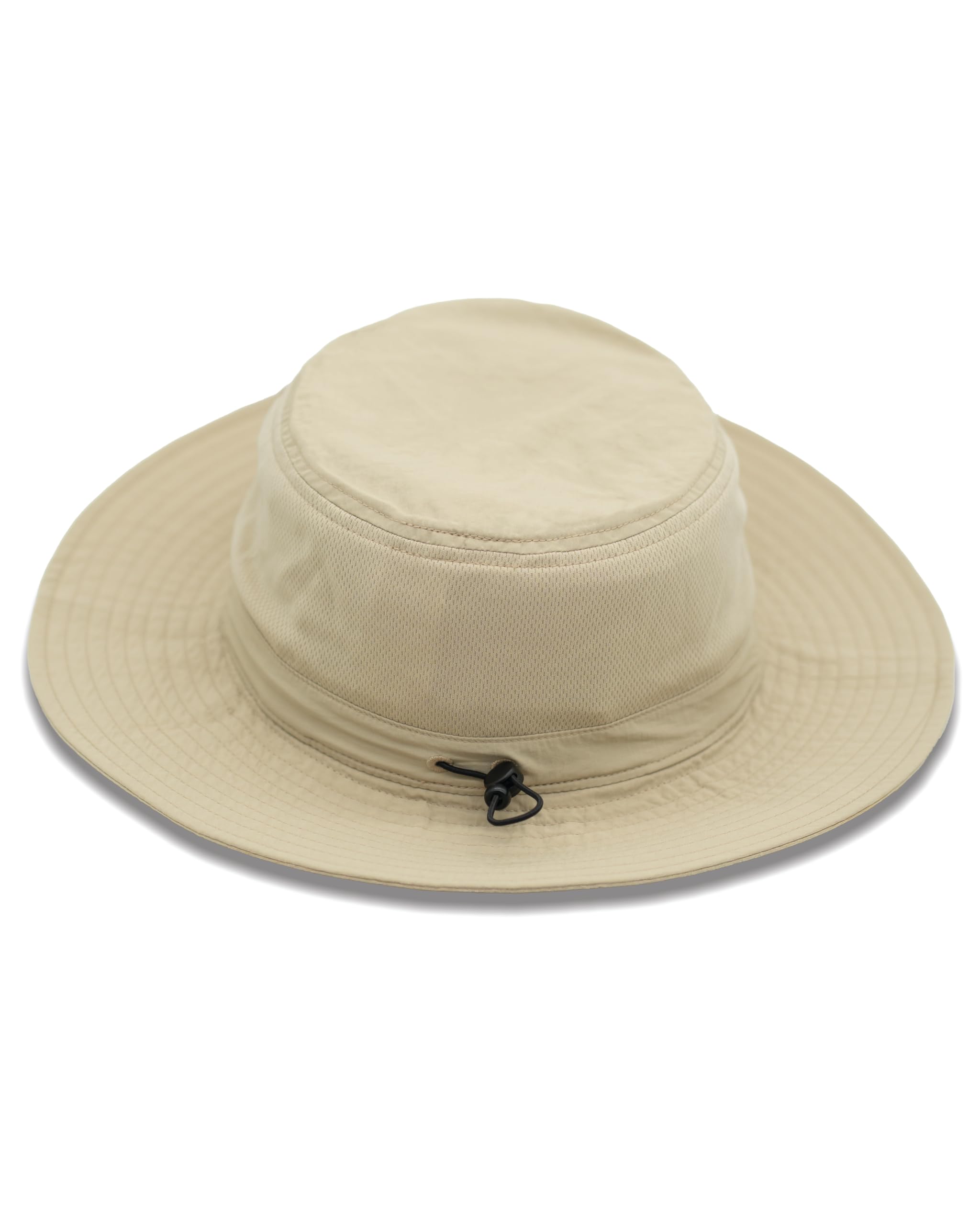 Safersox Safari-Hut mit Mückenschutz ohne Netz, Unisex, Beige, atmungsaktiv | EBAAP-Mückenschutz ohne störendes Netz, plus Cooling Headband, breite Krempe & faltbares Reisedesign