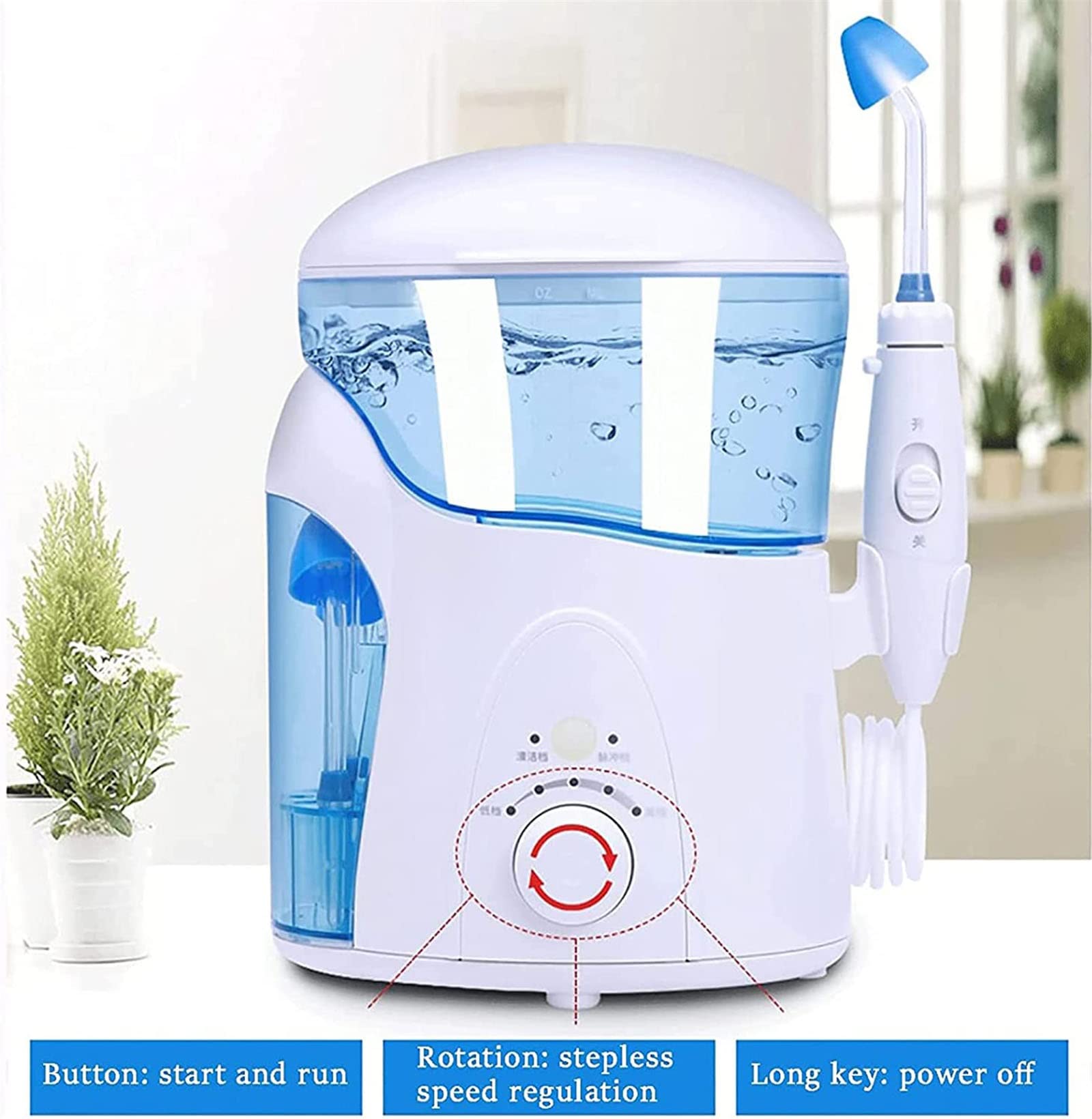 Sinus Rinse Kit, Elektrischer Neti Topf, Nasenspülung Sinus Rinse Kit, mit Vier Ausläufen, zur Linderung von Nasennebenhöhlen und Allergien