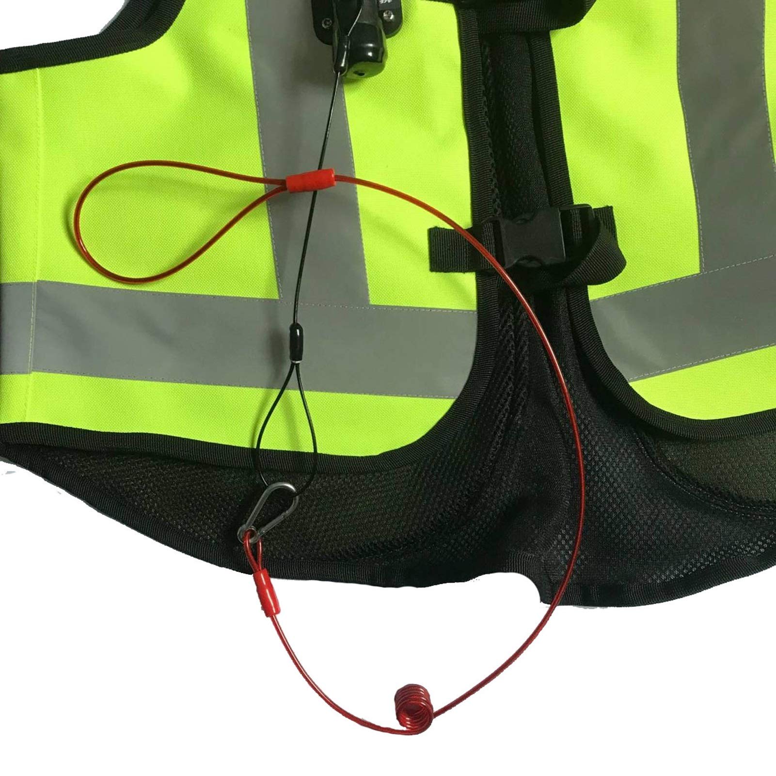 Moto Airbag Vest Draw Rope Corda di Collegamento Abbigliamento Ciclismo Corda Molla Telescopica Usato per Attivare il Gilet Airbag