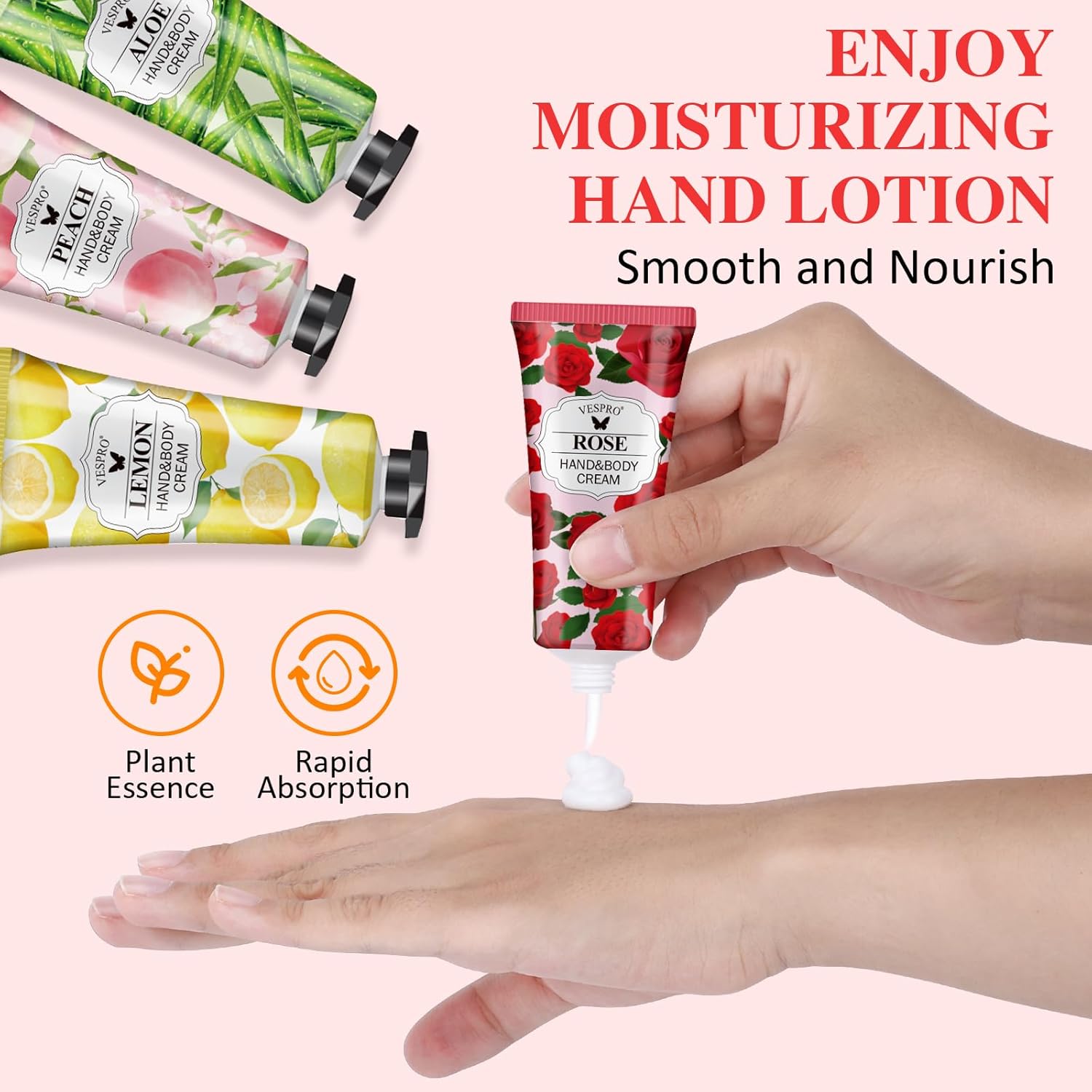 210 Pack Moisturizing Hand Cream Gifts Set, Valentines Day Gifts for Her, Hand Lotion Travel Size for Dry Cracked Hands, Bulk Hand Lotion for Teacher Gifts, Mom Gifts, Bridesmaid Gifts, Small Gifts - Image 5
