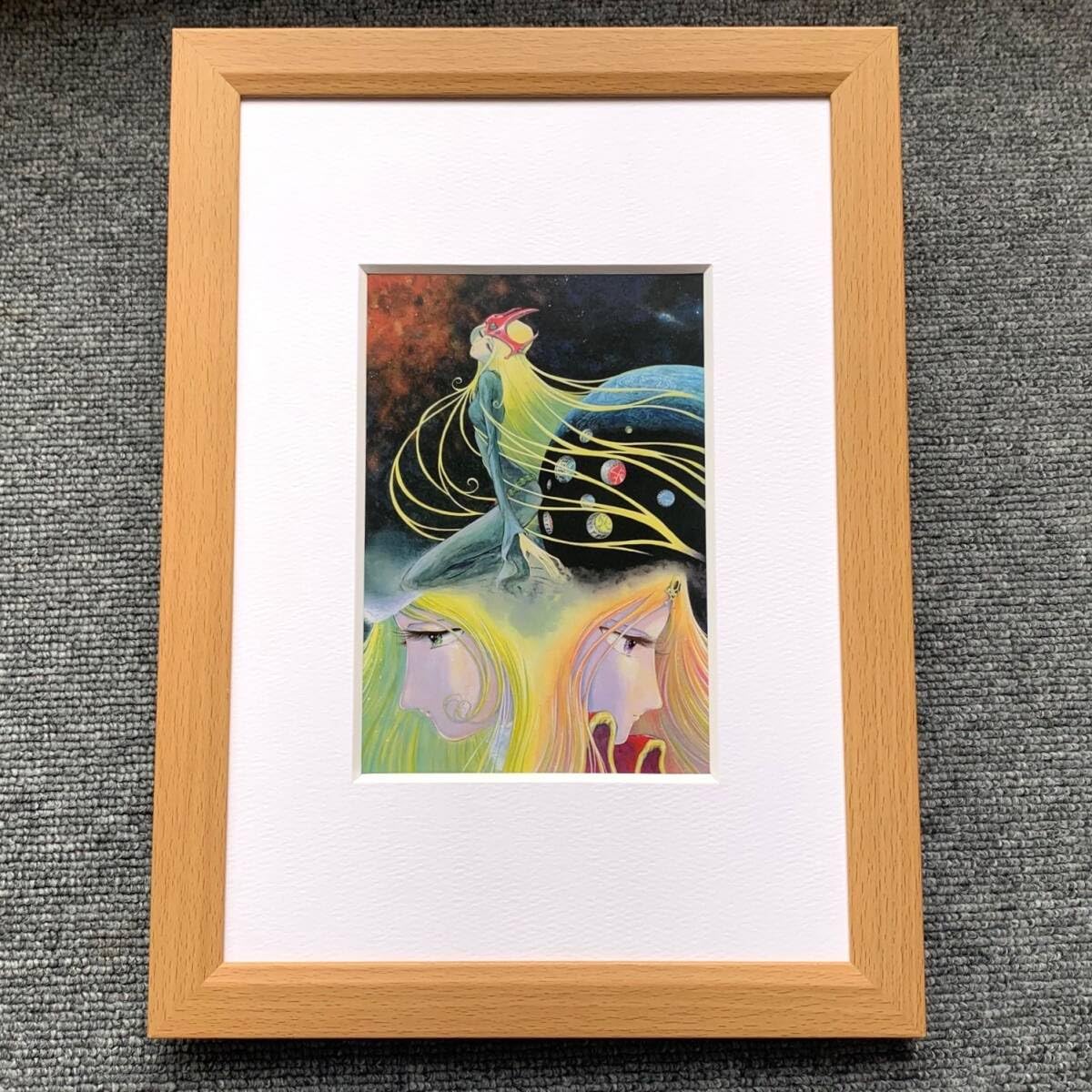 □松本零士『メーテル レジェンド』 B5サイズ 額入り 貴重イラスト