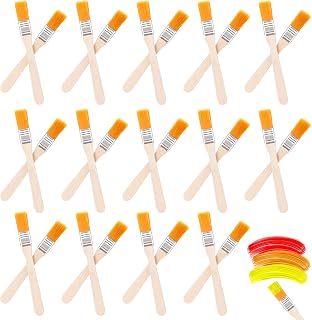 40 Pcs Paint Brush Nylon Paint Brushes Chip Paint Brushes Acrylic Paint Brushes Set with Wooden Handle Practical Painting Painting Tools Drawing Cleaning Dust Brushing Glue