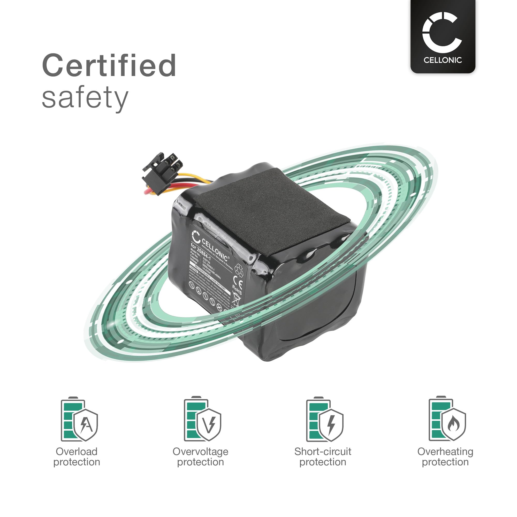 CELLONIC Bateria kompatybilna z Vorwerk Kobold VR200, 20884-1 6000mAh