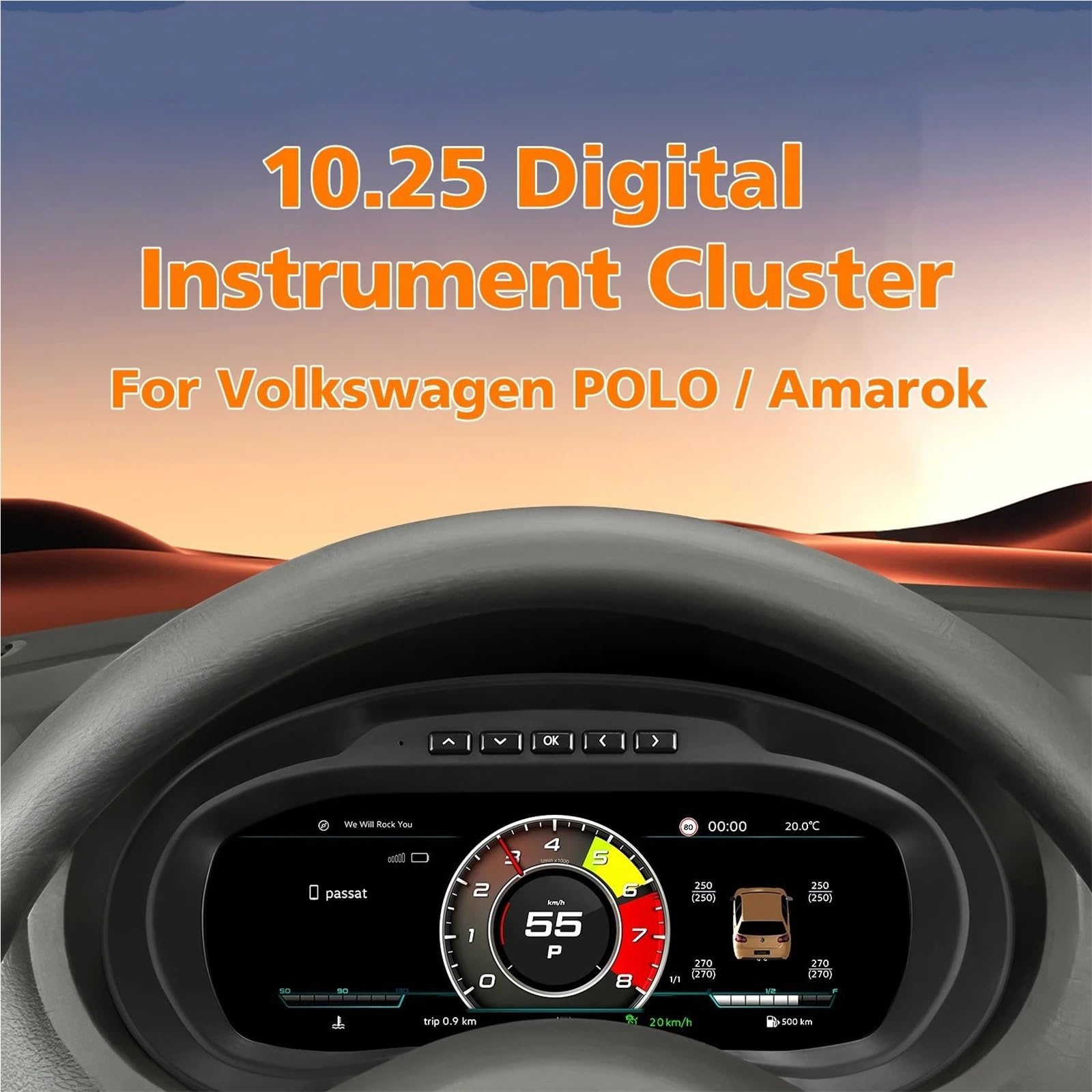 Pantalla para Coche para Polo 6R MK5 2009-2017
