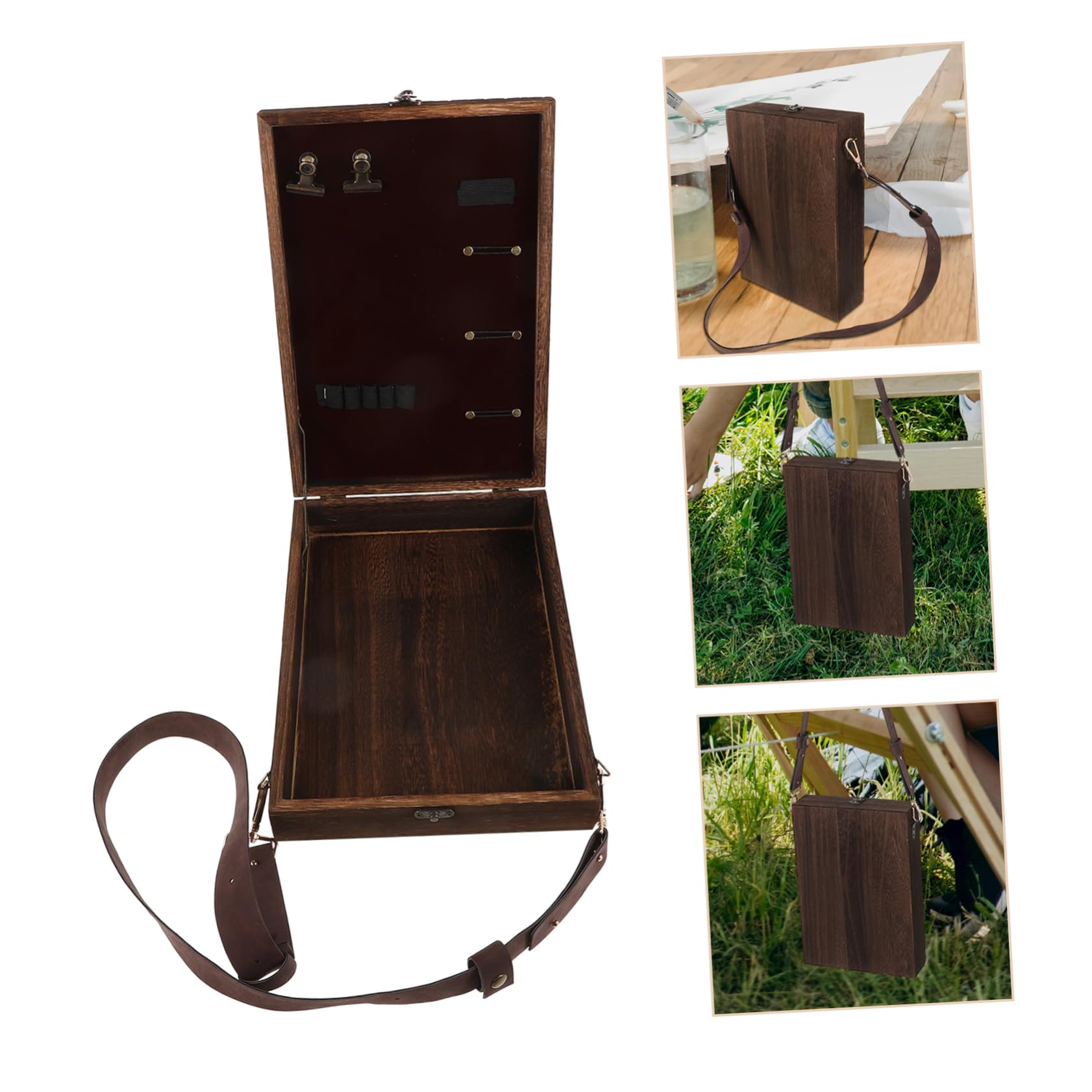 ULTECHNOVO Boîte De Rangement Mallette Pour Artistes Et Écrivains Boîte à Pinceaux Portable Et Décorative Pour Outils De Papeterie Dessin