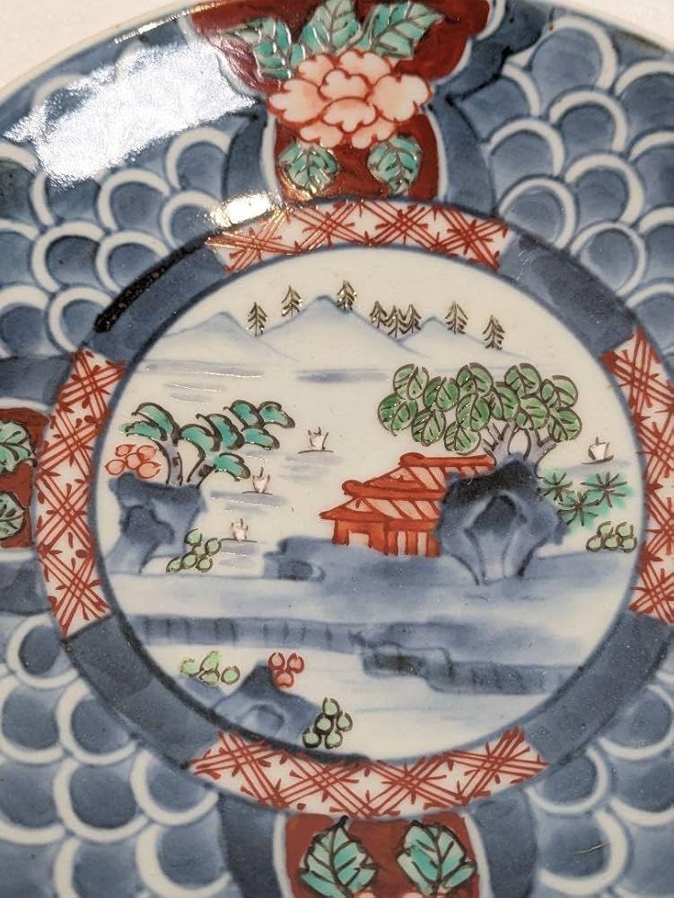 佐藤走波　② 皿　2枚　果物　牡丹　花籠　有田焼　手書き 小鉢 Amazon.co.jp: 佐藤走波 有田焼 走波 皿 5枚 牡丹山水文 牡丹 走