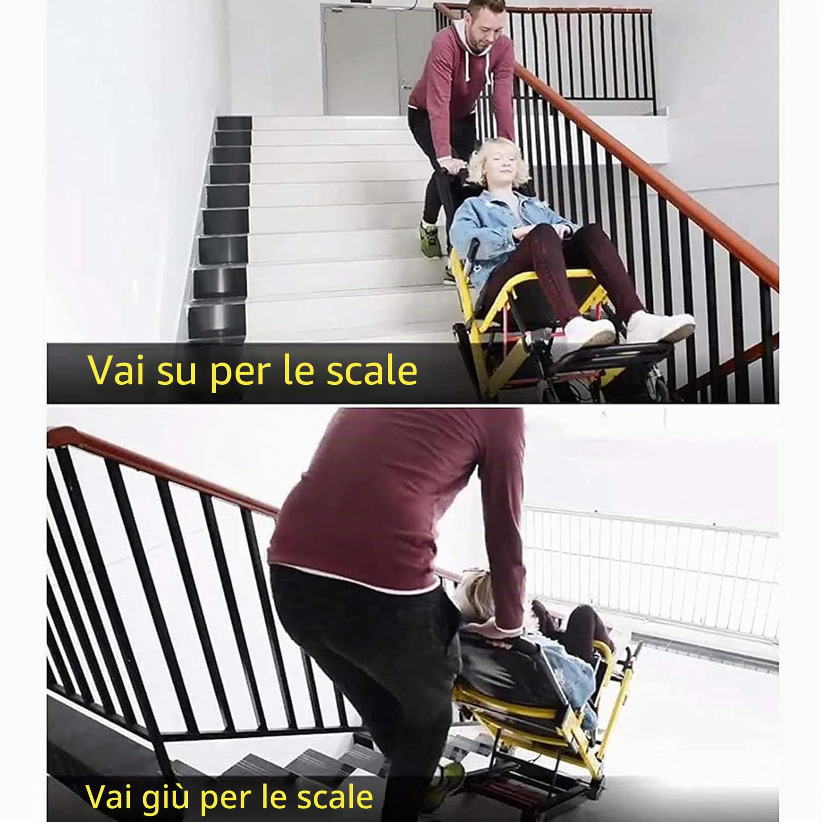 Montascale Elettrico a Cingoli Pieghevole,Montascale elettrico a cingoli per disabili,Carico 175Kg Montascale a cingoli elettrico,Saliscale Automatico e Pieghevole per Anziani e Mobilità Ridotta