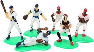 Baseball Sports Team Cupcake & Cake Topper Decorative Figurine (6 Players)