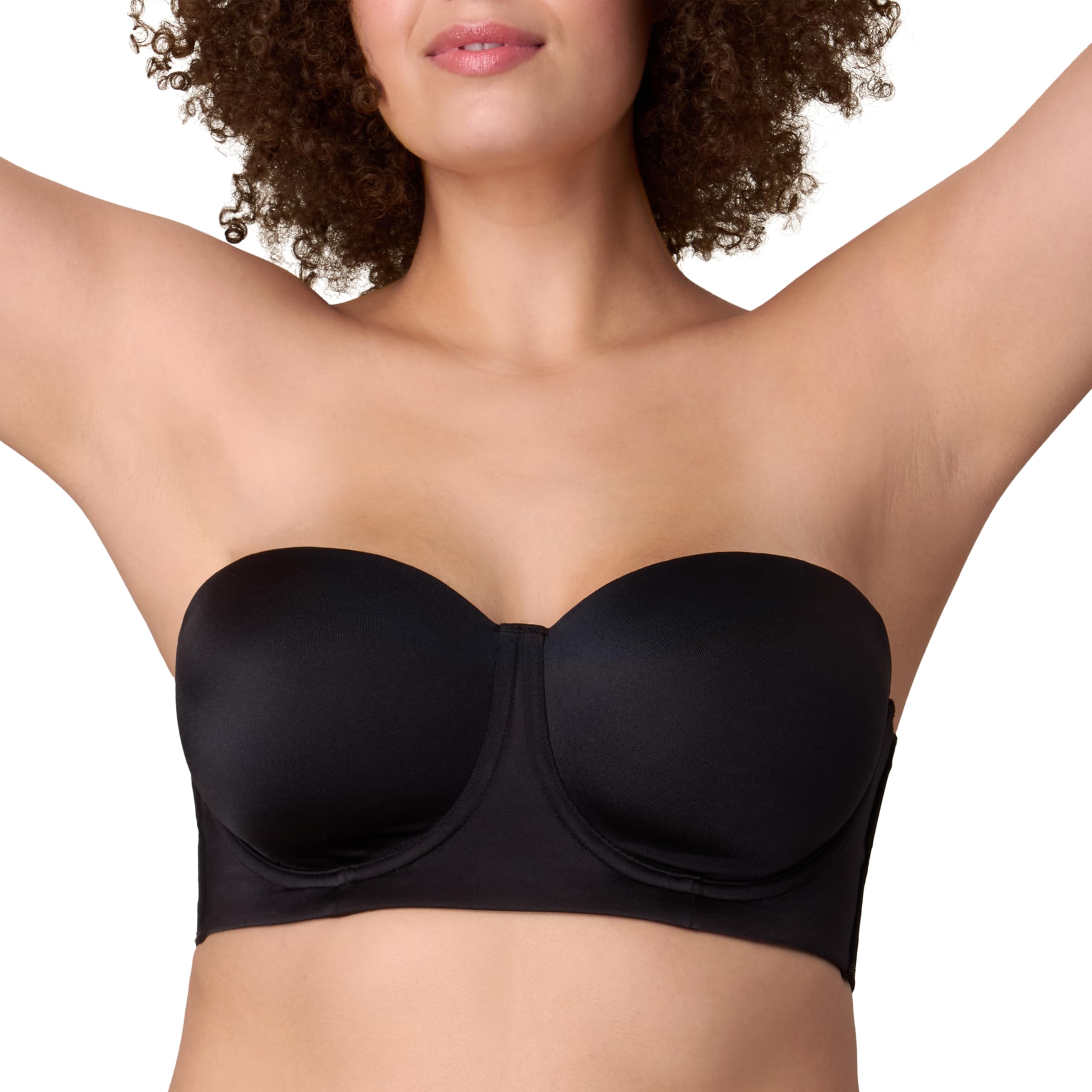 Playtex Women's Strapless Bra, Plus-Size Bras Available, Convertible Straps, Moisture-Wicking, 4801