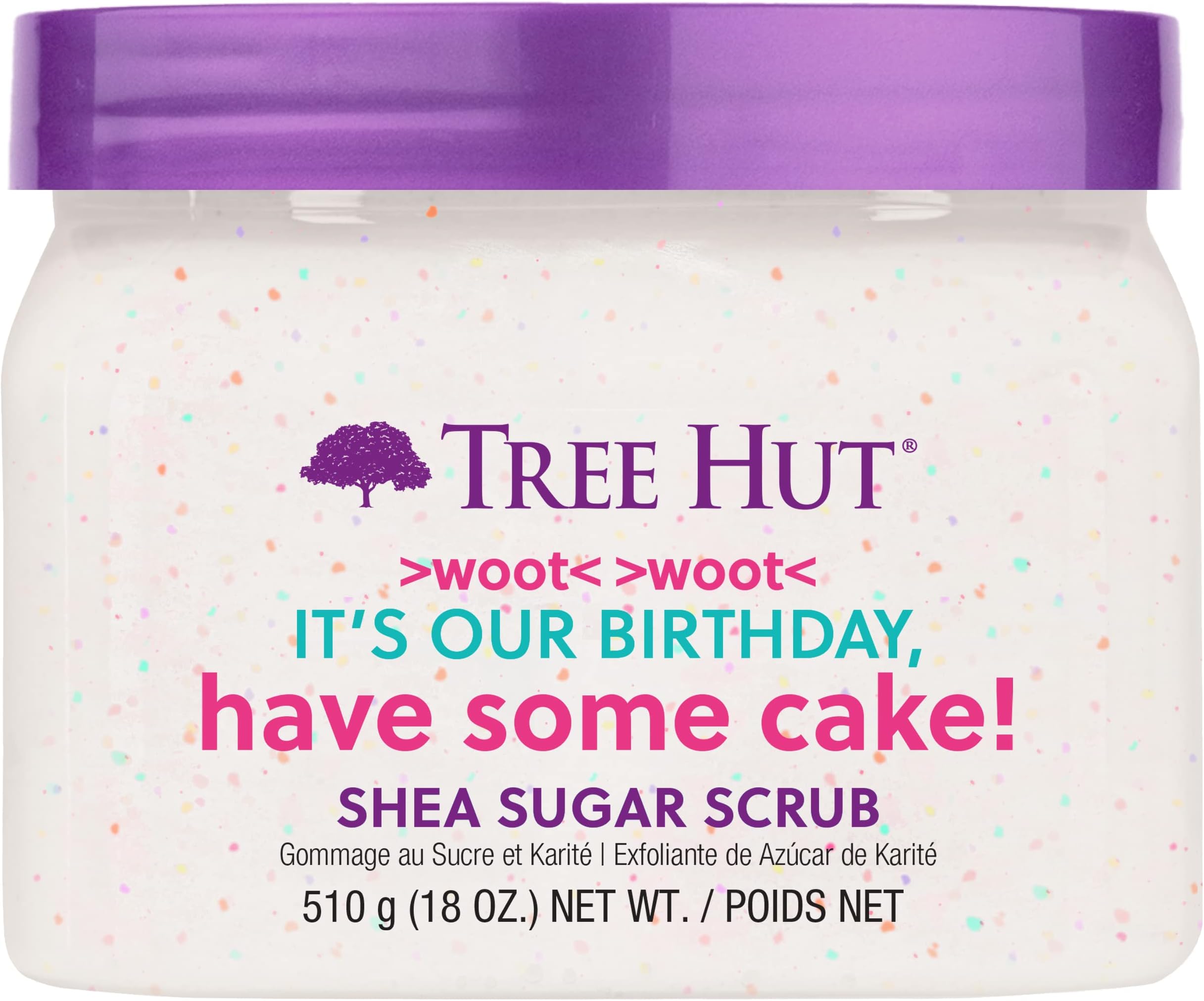 Tree Hut Holiday Candy Cane Shea Sugar Scrub, 18 oz (SET